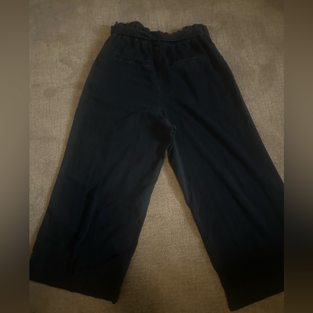 Wide leg ankle pant